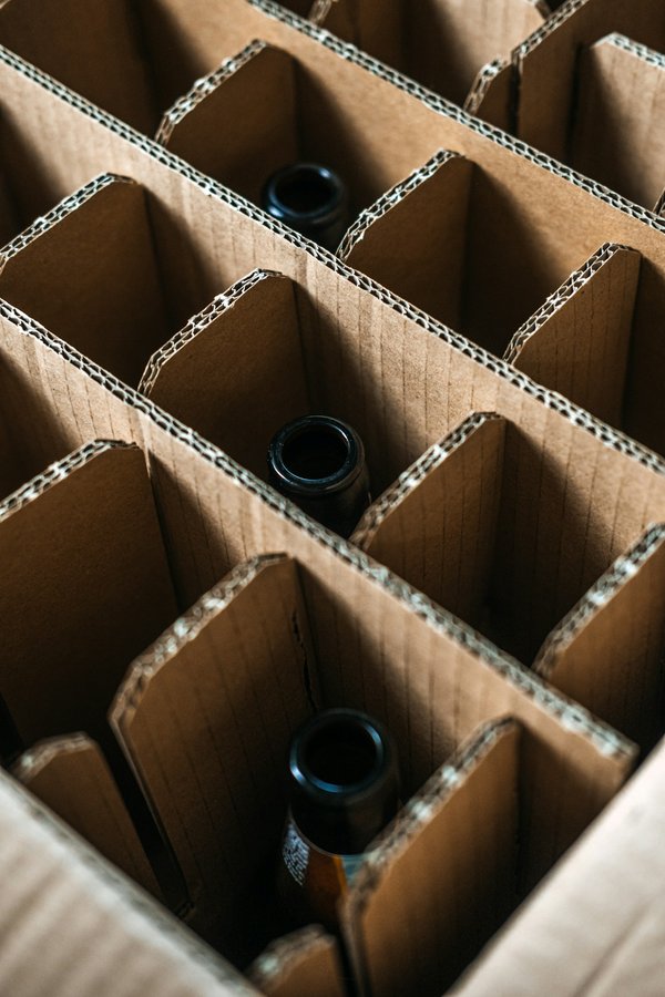 Protect fragile items with custom cardboard partitions